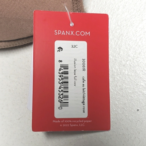 SPANX Bra-llelujah Illusion Lace Full Coverage Bra Women's Size 32C - Picture 12 of 16